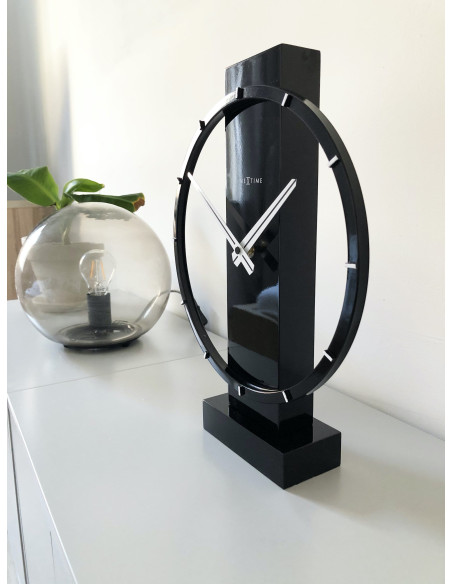 Table / Wall clock - 34 x 27 cm - Wood/Steel - 'Carl Small' - 6
