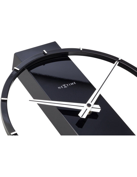 Table / Wall clock - 34 x 27 cm - Wood/Steel - 'Carl Small' - 9