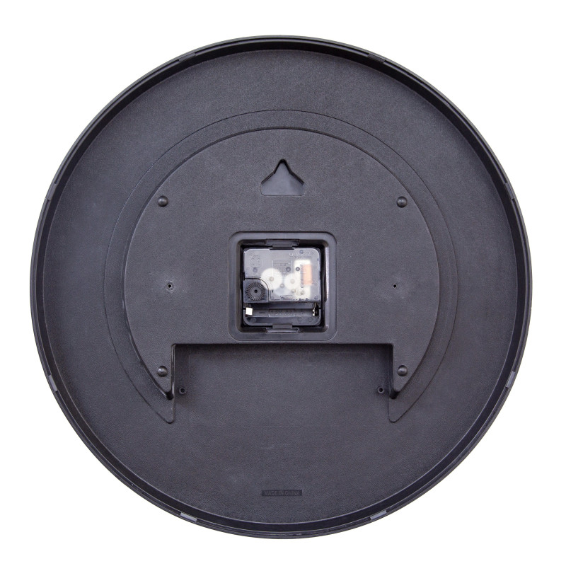 Wall Clock 35cm-Silent-Black/Multicolour-ABS- nXt 'Bit' - 7