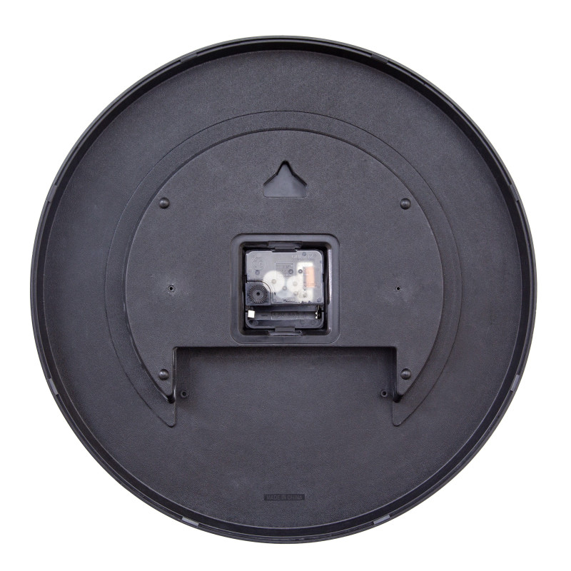 Wall Clock 35cm-Silent-Black/Multicolour-ABS- nXt 'Game' - 8