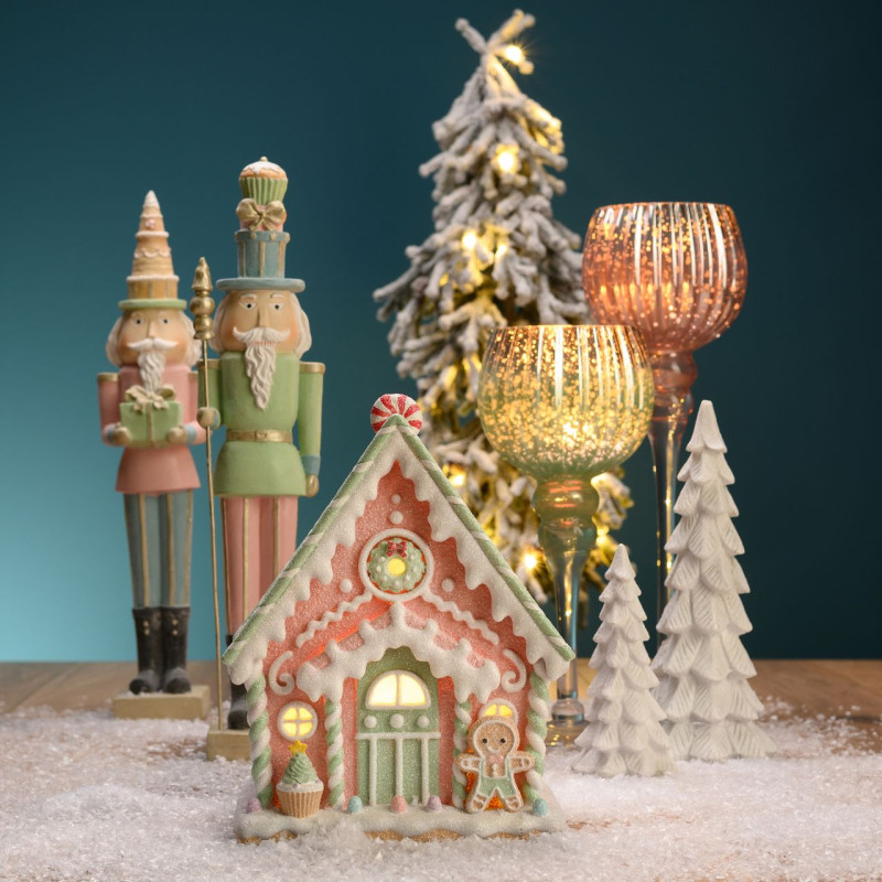 Grand Photophore sur pied Calice Verre Rose Transparent Korin (Lot de 3) - 2