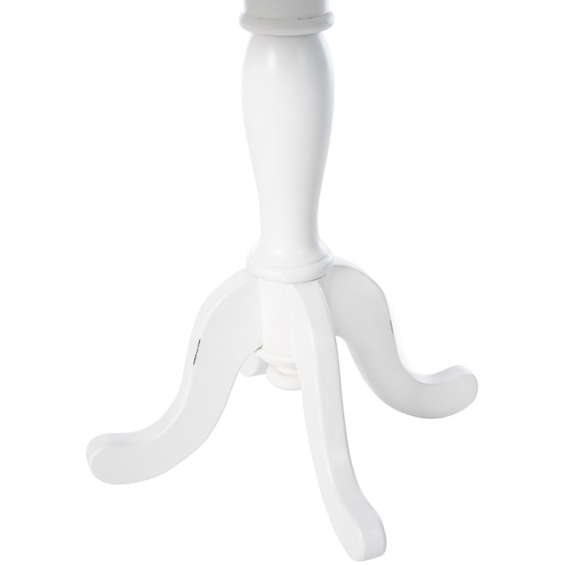 Table bistrot rustique chic Carrée 2 personnes Bois Naturel Blanc Jarev 