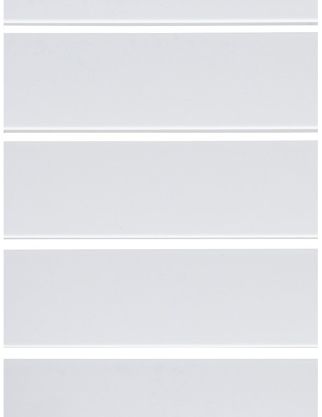 Table basse de jardin ajourée Carrée Polypropylène Blanc Omeia - 4