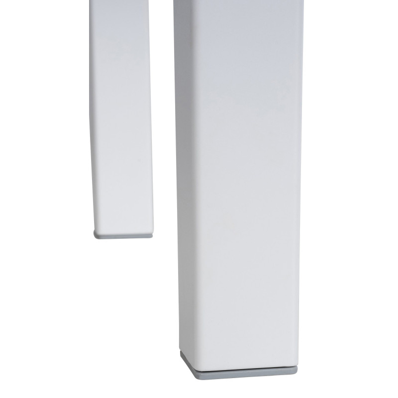 Table basse de jardin ajourée Carrée Polypropylène Blanc Omeia - 6