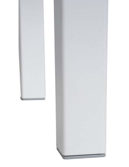 Table basse de jardin ajourée Carrée Polypropylène Blanc Omeia - 6