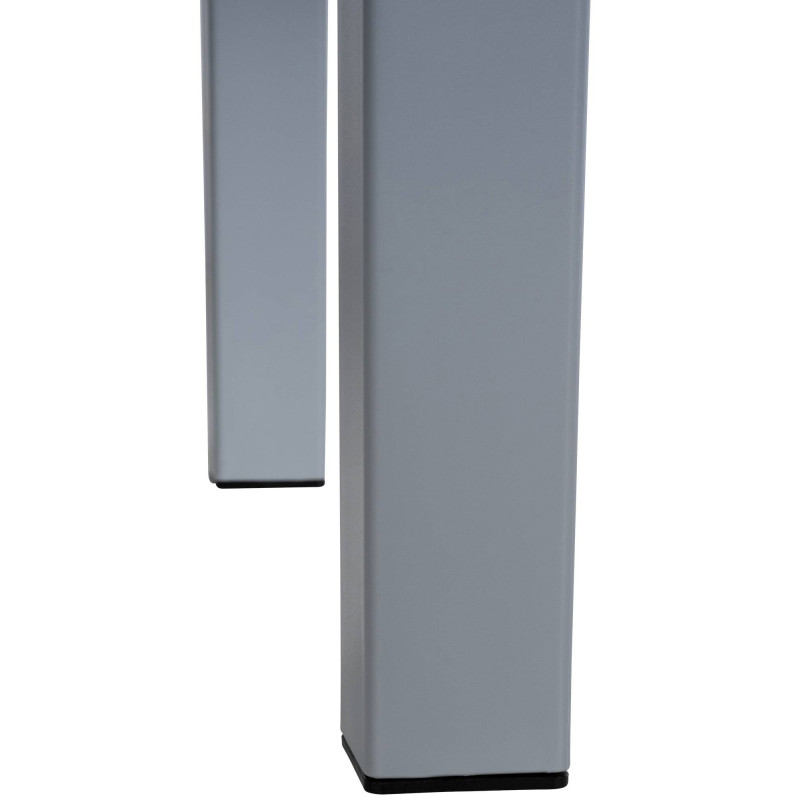 Table basse de jardin ajourée Carrée Polypropylène Gris Omeia - 6