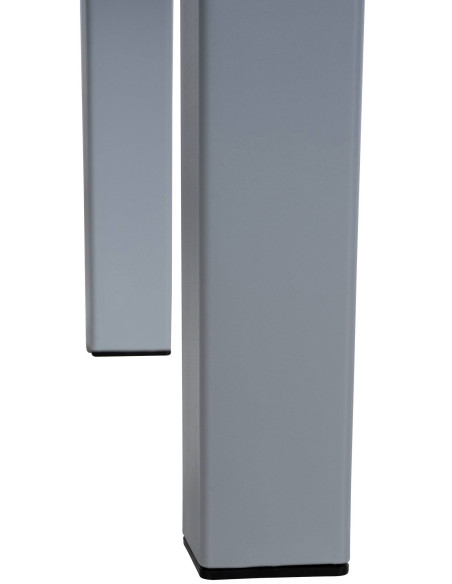 Table basse de jardin ajourée Carrée Polypropylène Gris Omeia - 6