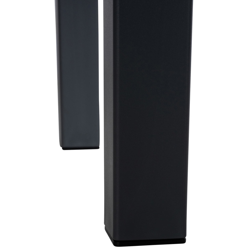 Table basse de jardin ajourée Carrée Polypropylène Gris foncé Omeia - 6