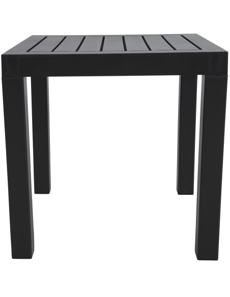 Table basse de jardin ajourée Carrée Polypropylène Noir Omeia - 2
