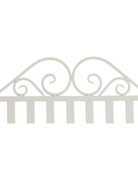 Fauteuil à bascule de jardin romantique vintage Métal Blanc Oryal - 3