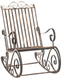 Fauteuil à bascule de jardin en métal bronze 56 x 90 x 94 cm Oryal