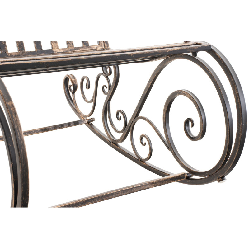 Fauteuil à bascule de jardin romantique vintage Métal Bronze Oryal - 2