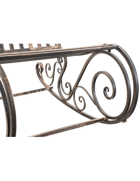 Fauteuil à bascule de jardin romantique vintage Métal Bronze Oryal - 2