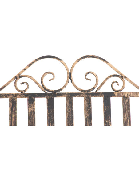 Fauteuil à bascule de jardin romantique vintage Métal Bronze Oryal - 3