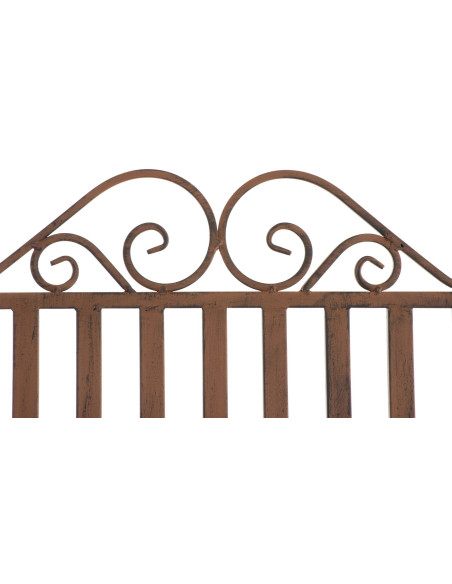 Fauteuil à bascule de jardin romantique vintage Métal Marron Oryal - 3