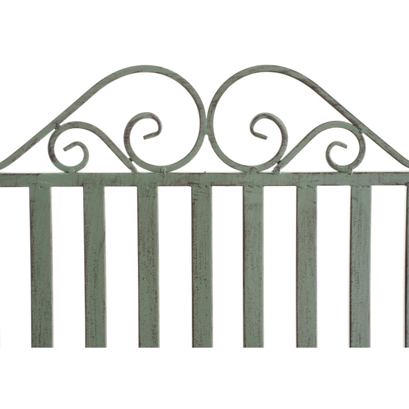 Fauteuil à bascule de jardin romantique vintage Métal Vert Patiné Oryal - 3