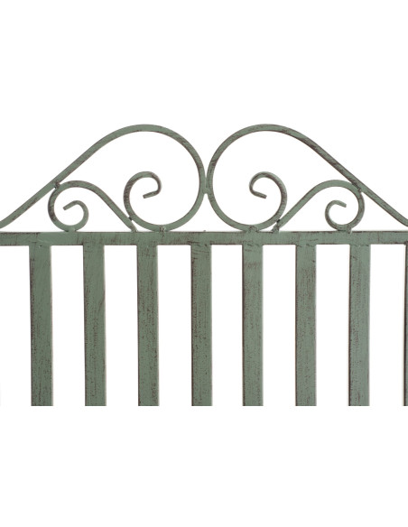 Fauteuil à bascule de jardin romantique vintage Métal Vert Patiné Oryal - 3