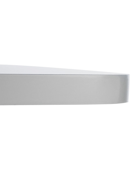 Table bistrot haute moderne Carrée 2 personnes Bois massif Blanc Métal Noir Lirsa - 3