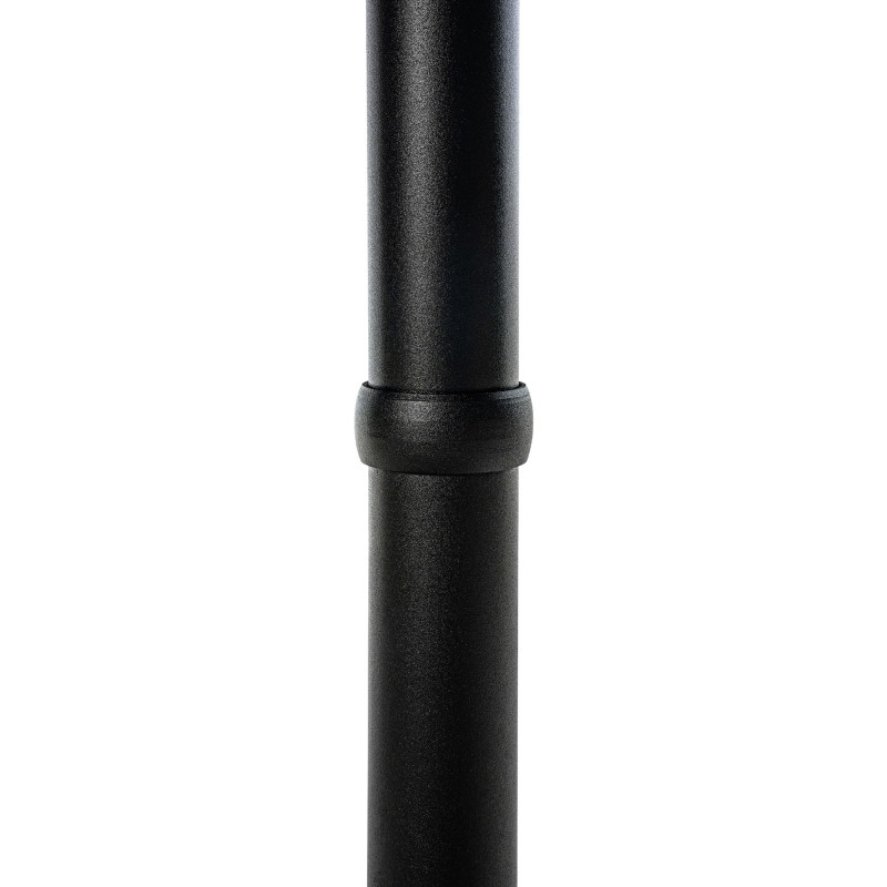 Table bistrot haute moderne Carrée 2 personnes Bois massif Noir Métal Noir Lirsa - 4