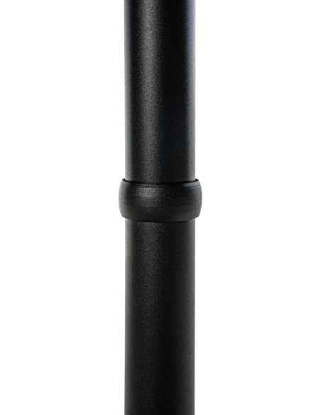 Table bistrot haute moderne Carrée 2 personnes Bois massif Noir Métal Noir Lirsa - 4