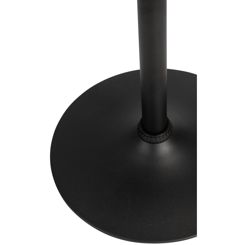 Table de bar hauteur réglable Ronde 2 personnes MDF Métal Noir Garel - 3