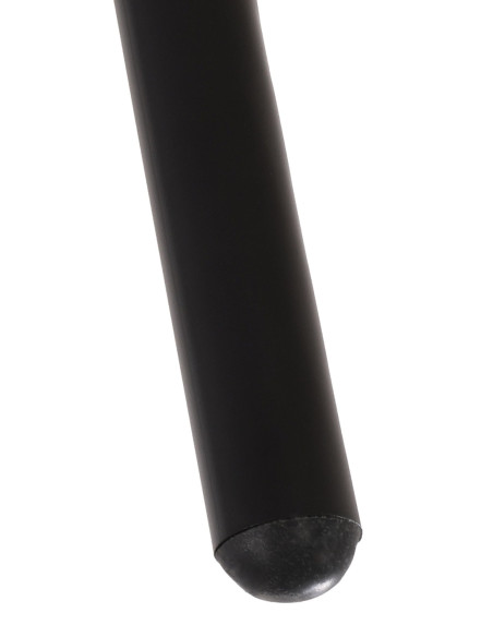 Table basse de jardin Ronde 60 cm Polypropylène Métal Noir Noyra - 5