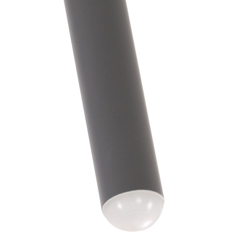 Table basse de jardin Ronde 60 cm Polypropylène Métal Gris foncé Noyra - 5