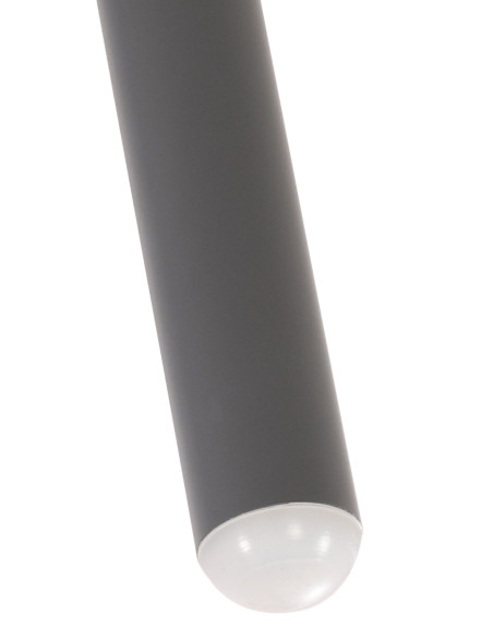 Table basse de jardin Ronde 60 cm Polypropylène Métal Gris foncé Noyra - 5