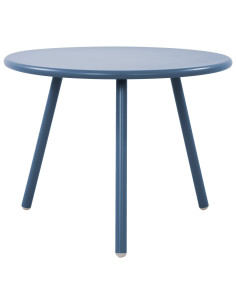 Table basse de jardin Ronde 60 cm Polypropylène Métal Bleu Noyra - 1