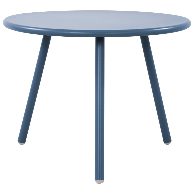 Table basse de jardin Ronde 60 cm Polypropylène Métal Bleu Noyra - 1
