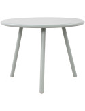 Table basse de jardin Ronde 60 cm Polypropylène Métal Turquoise Noyra
