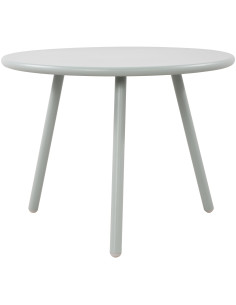 Table basse de jardin Ronde 60 cm Polypropylène Métal Turquoise Noyra - 1