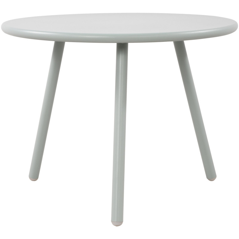 Table basse de jardin Ronde 60 cm Polypropylène Métal Turquoise Noyra - 1