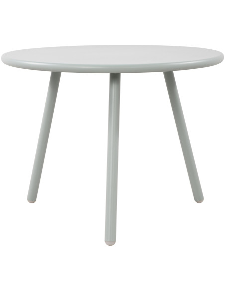 Table basse de jardin Ronde 60 cm Polypropylène Métal Turquoise Noyra - 1