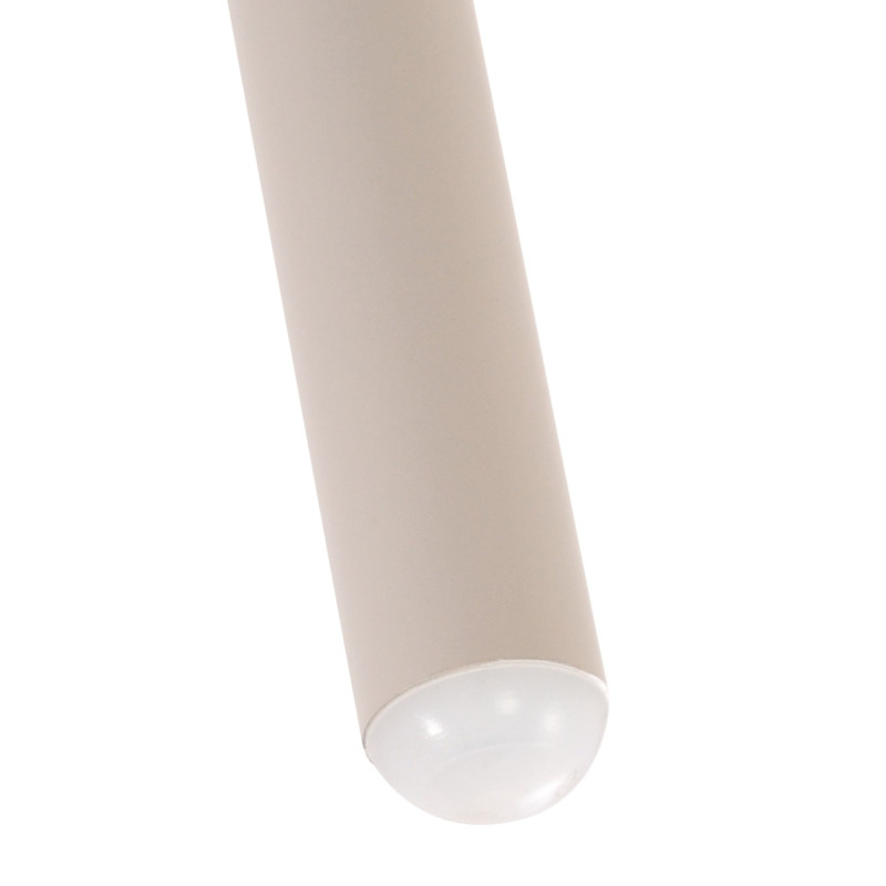 Table basse de jardin Ronde 60 cm Polypropylène Métal Gris clair Noyra - 5