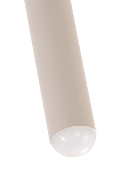 Table basse de jardin Ronde 60 cm Polypropylène Métal Gris clair Noyra - 5