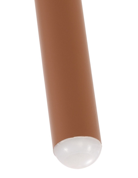 Table basse de jardin Ronde 60 cm Polypropylène Métal Terracotta Noyra - 5