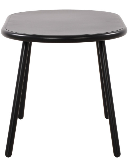 Table basse de jardin Ovale Polypropylène Métal Noir Zilor - 2