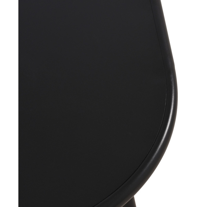 Table basse de jardin Ovale Polypropylène Métal Noir Zilor - 4