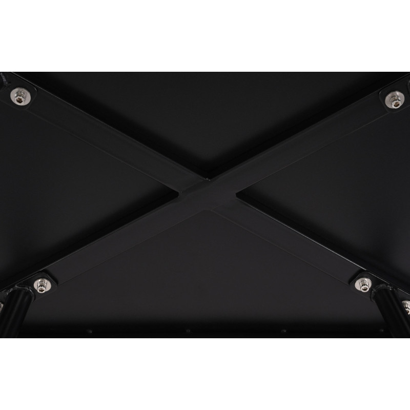 Table basse de jardin Ovale Polypropylène Métal Noir Zilor - 5