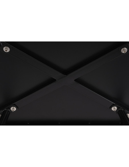 Table basse de jardin Ovale Polypropylène Métal Noir Zilor - 5