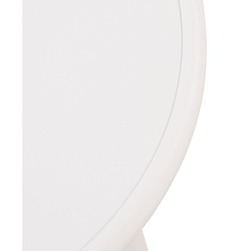 Table basse de jardin Ovale Polypropylène Métal Blanc Zilor - 2