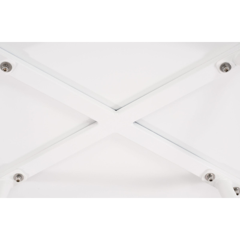 Table basse de jardin Ovale Polypropylène Métal Blanc Zilor - 4