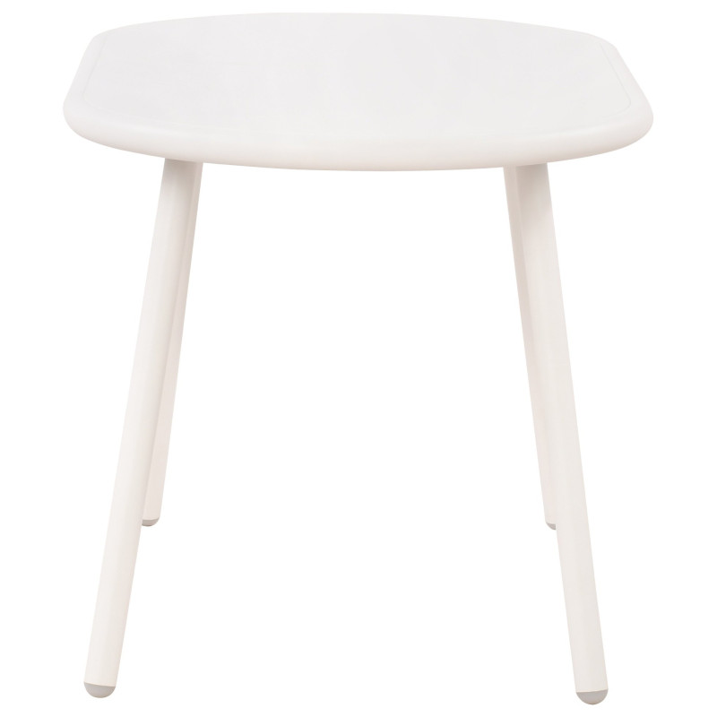 Table basse de jardin Ovale Polypropylène Métal Blanc Zilor - 5