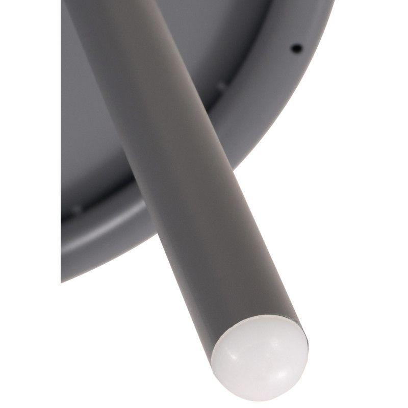 Table basse de jardin Ovale Polypropylène Métal Gris foncé Zilor - 3