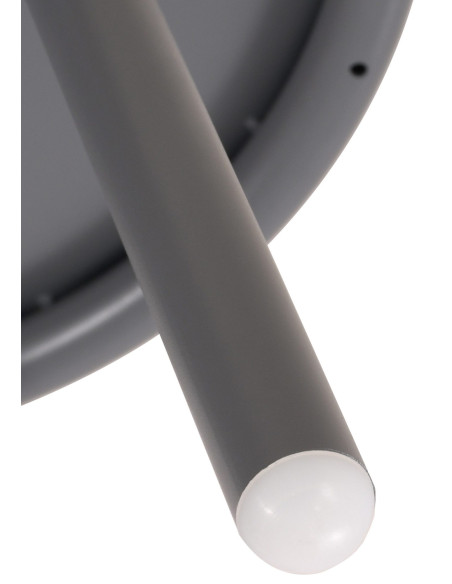 Table basse de jardin Ovale Polypropylène Métal Gris foncé Zilor - 3