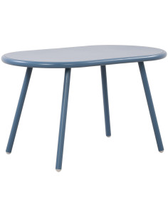 Table basse de jardin Ovale Polypropylène Métal Bleu Zilor - 1