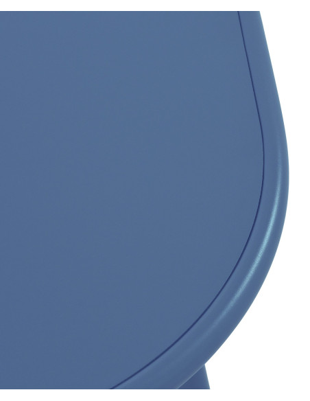 Table basse de jardin Ovale Polypropylène Métal Bleu Zilor - 2