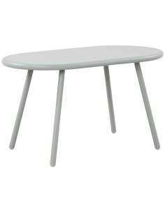 Table basse de jardin Ovale Polypropylène Métal Turquoise Zilor - 1