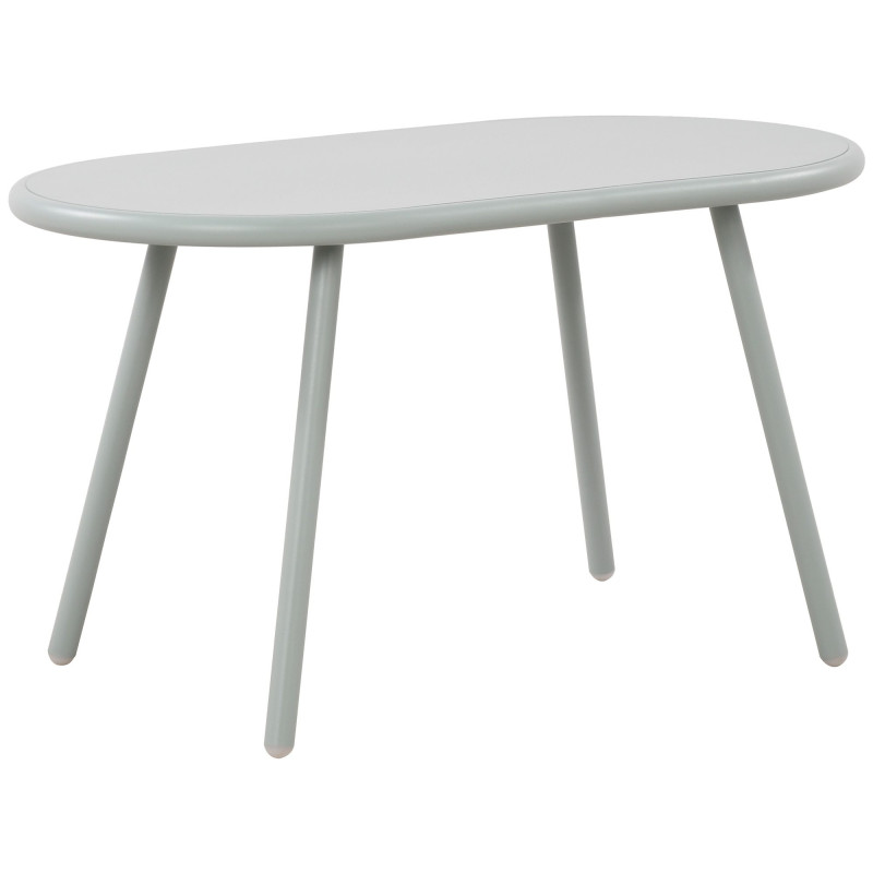 Table basse de jardin Ovale Polypropylène Métal Turquoise Zilor - 1